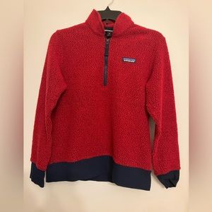 PATAGONIA Woolyester 1/4 zip pullover red XS